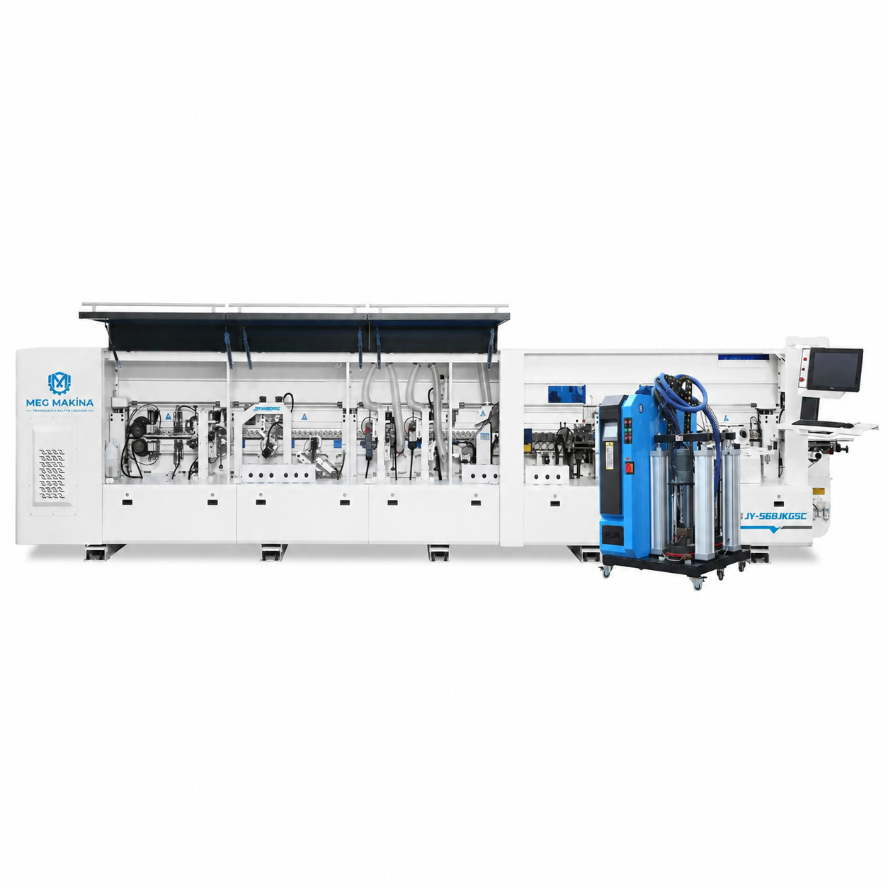 JY-568JKGSSC(PUR) Avtomatik Düz Xətt Kənar Bantlama Maşını