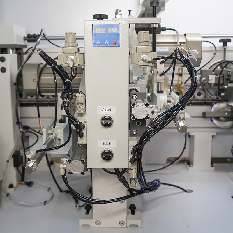 JY-568JKGC Automatic Edge Banding Machine with Pre-milling, Double Trimming, Double Glue Pot and Chamfering