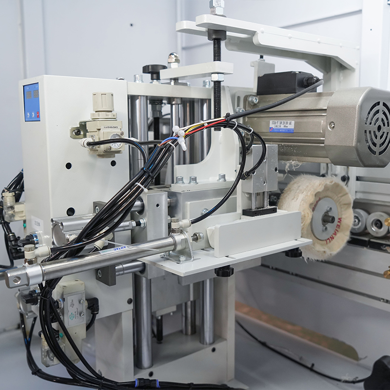 JY-568JKGC Automatic Edge Banding Machine with Pre-milling, Double Trimming, Double Glue Pot and Chamfering
