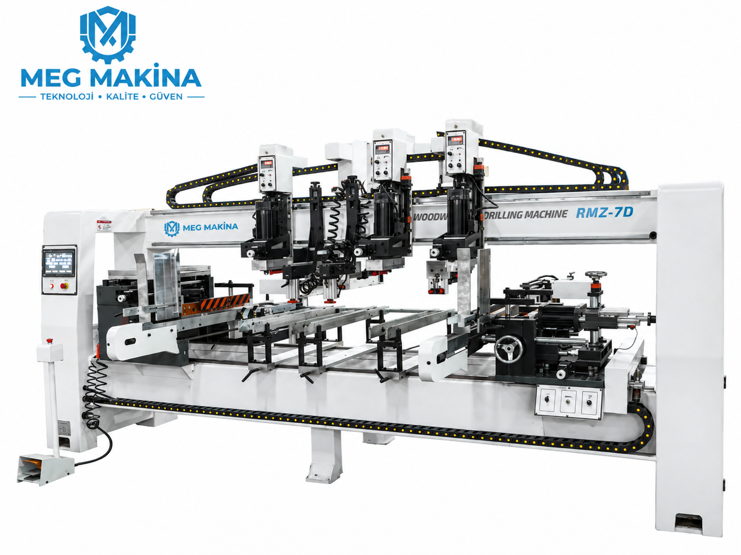 JIYU RMZ-7D Avtomatik 7 Sıra Qazma Maşını Dörd Səth Bir Zamanda Emal Edilə Bilər